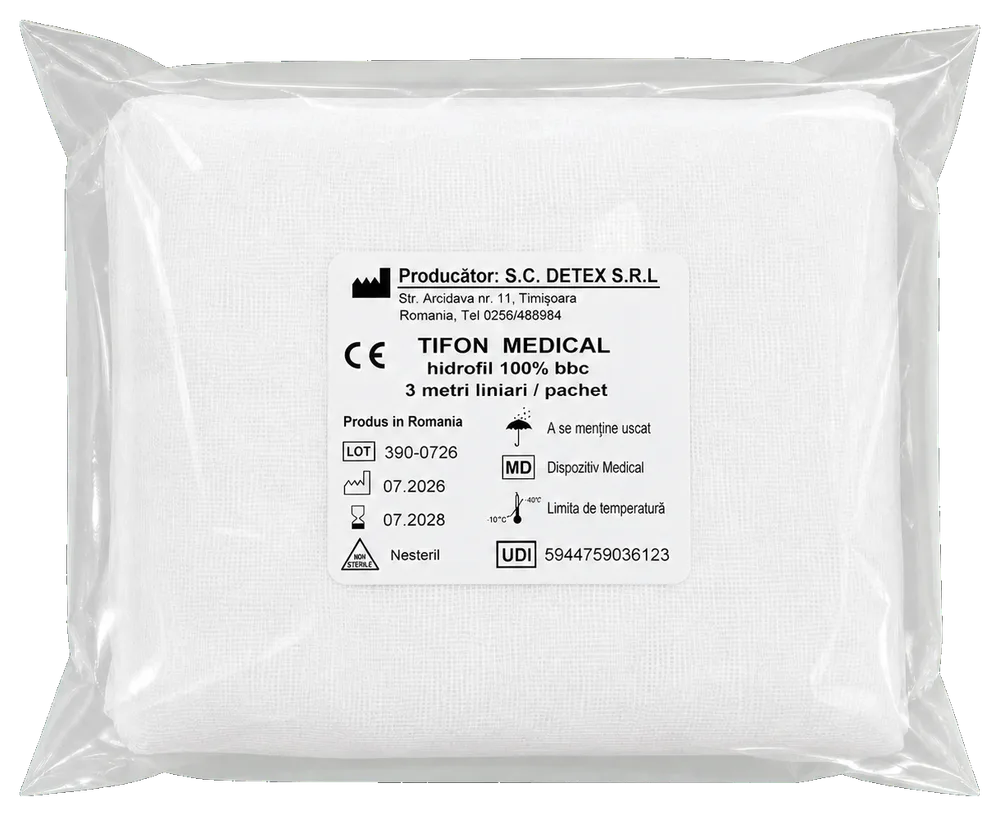 Pachet de tifon medical metrat DETEX
